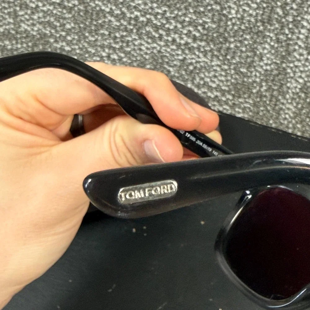 Tom Ford Eric-02 Sunglasses Men 55mm Gray Square Designer‎ Made in Italy TF595